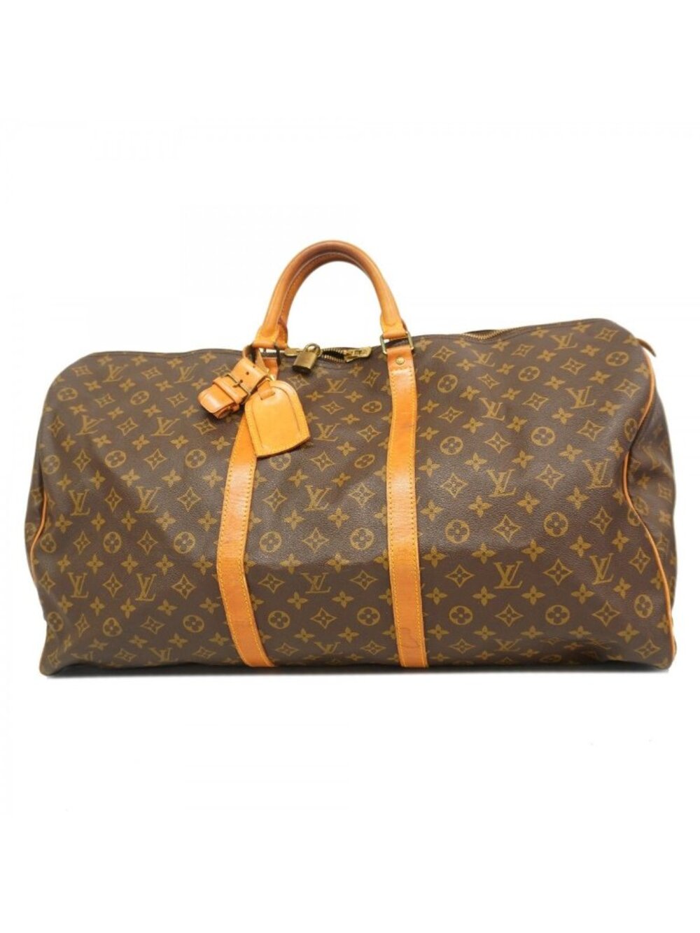Louis Vuitton Boston Bag Monogram Keepall 60 Brown - Picture 1 of 10